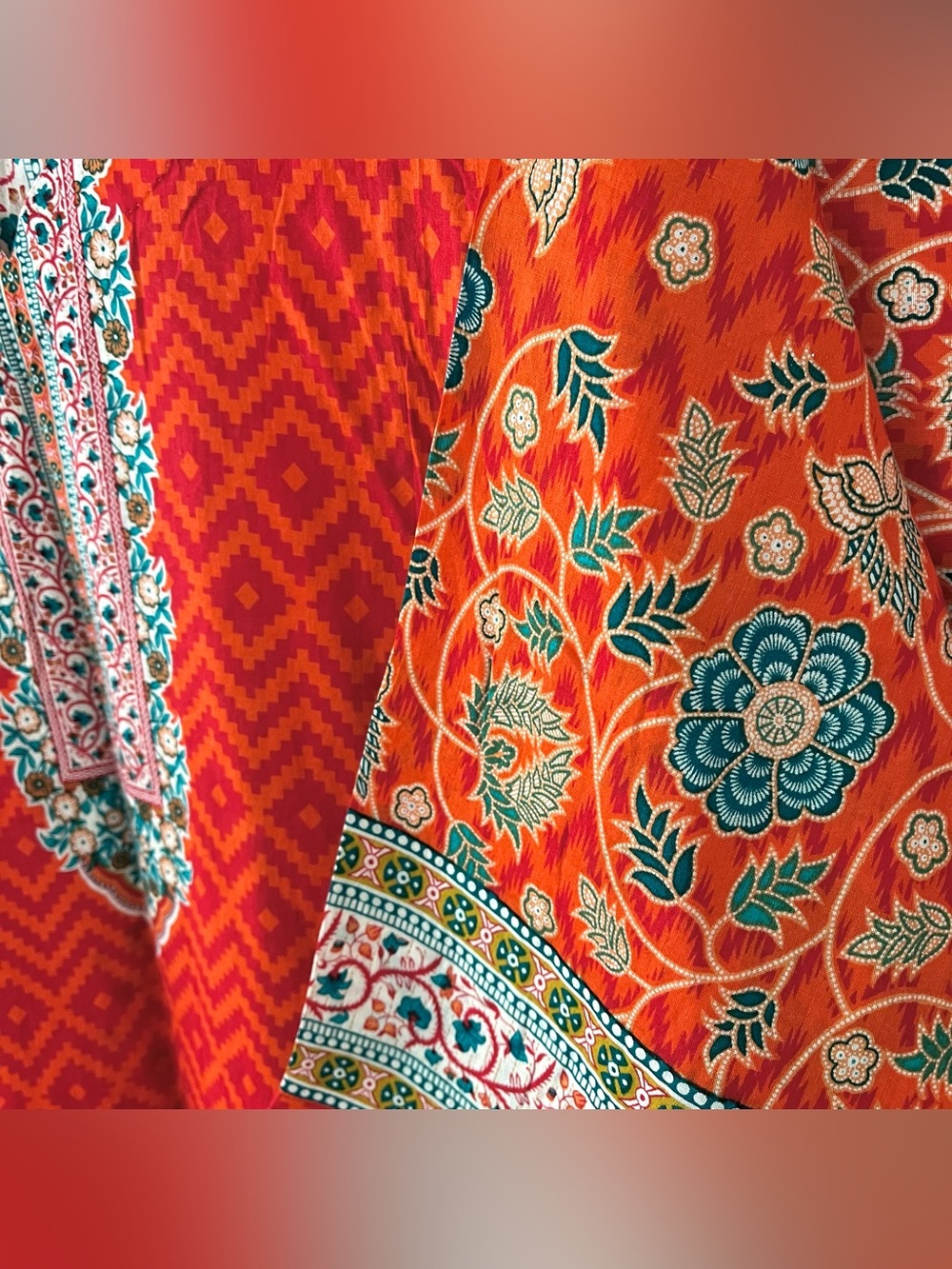 NEW Floral Print Lawn Shalwar Kameez - Picture 9 of 12